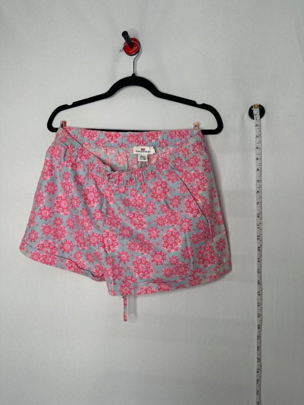 NWT Vineyard Vines Linen Cotton Floral Drawstring Shorts M Linen Boho Beach